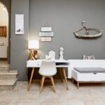 Workspace in the living room.